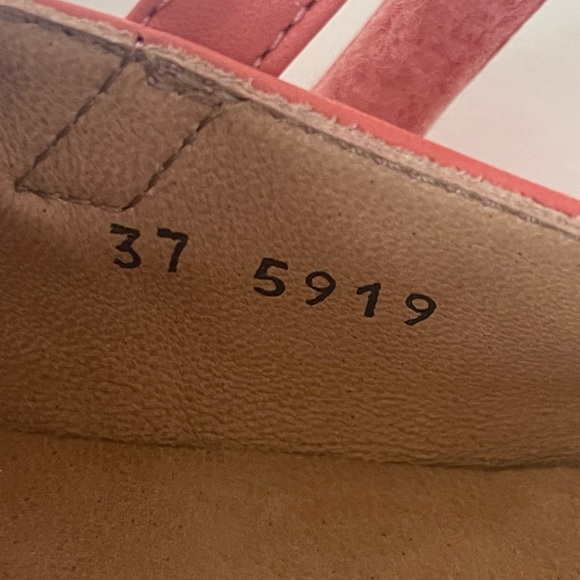 Lindo Girls’ Leather Coral & Pink Mary Jane Shoes - Picture 13 of 16